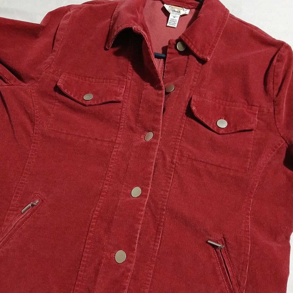 Talbots Petites Stretch Medium Raspberry Corduroy… - image 6